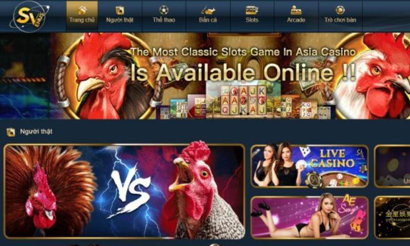 Trải nghiệm casino live SV388 chân thực 